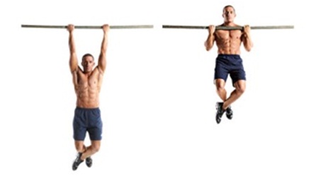 dominadas con agarre amplio