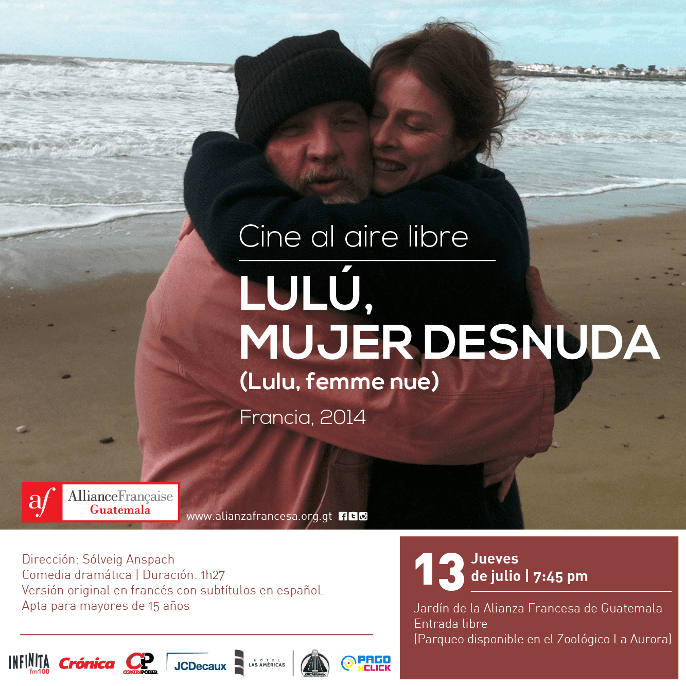 Que el azar te Cine al aire libre Lulu, femme nue (2014)