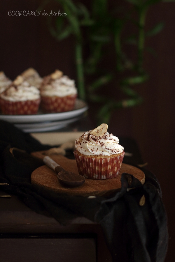 Cupcakes Banoffee Pie. Cookcakes de Ainhoa.