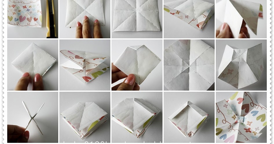 Tutorial Origami Ribbon Bow Handmade