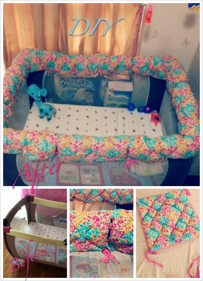 We were all made beautifully DIY Baby Cot/Playpen Bumper for Baby EJ