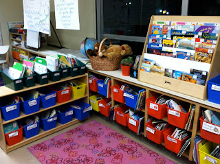 photo of classroom photo Teaching With Style organization 3rd grade classroom library