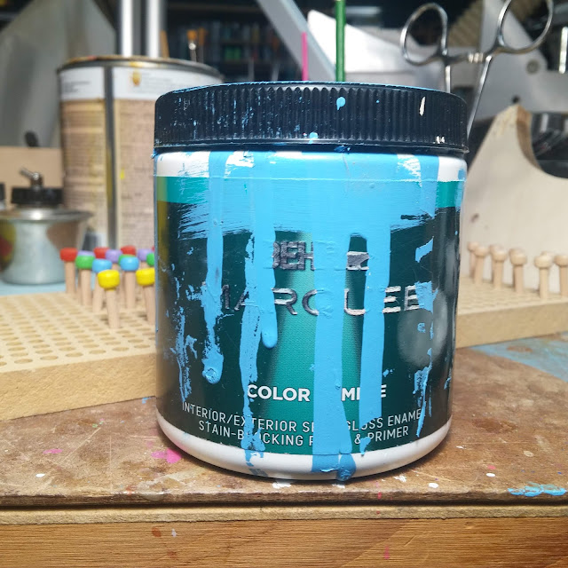 Blue - Behr Acrylic House Paint - Oops Paint