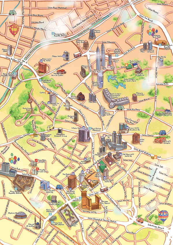 KL Downtown Map 