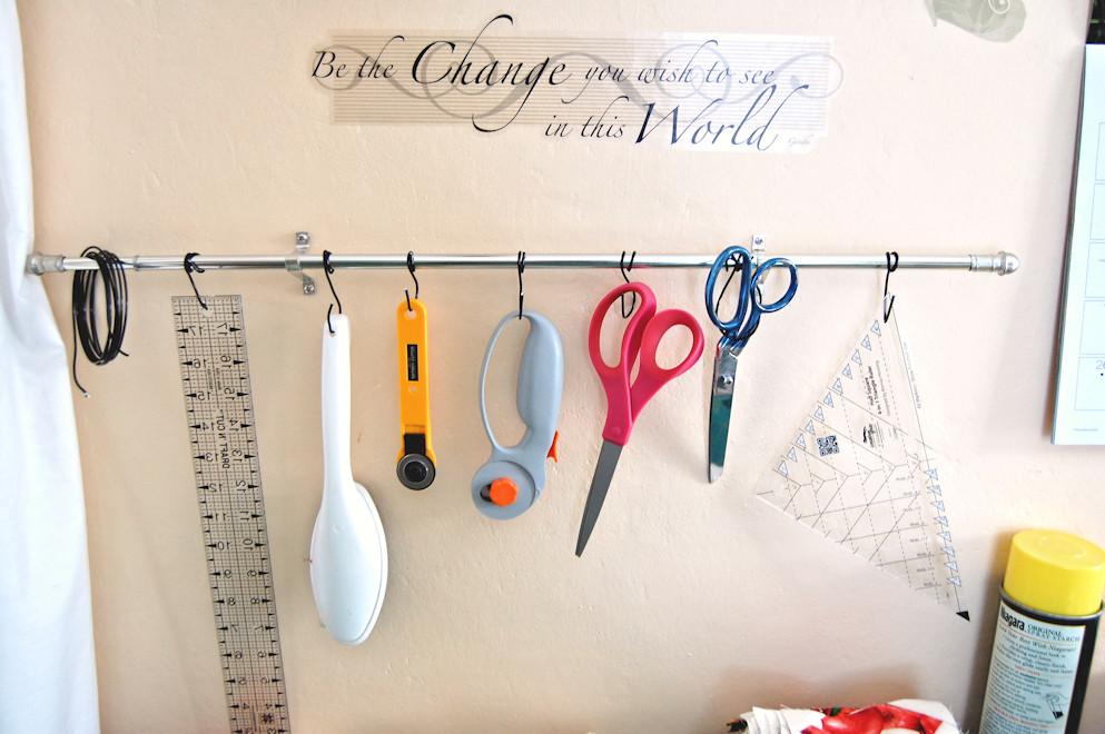 Strings Away Tuesday Tips Curtain Rod Organizer