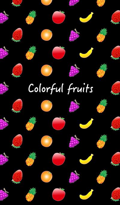 五顏六色的水果!