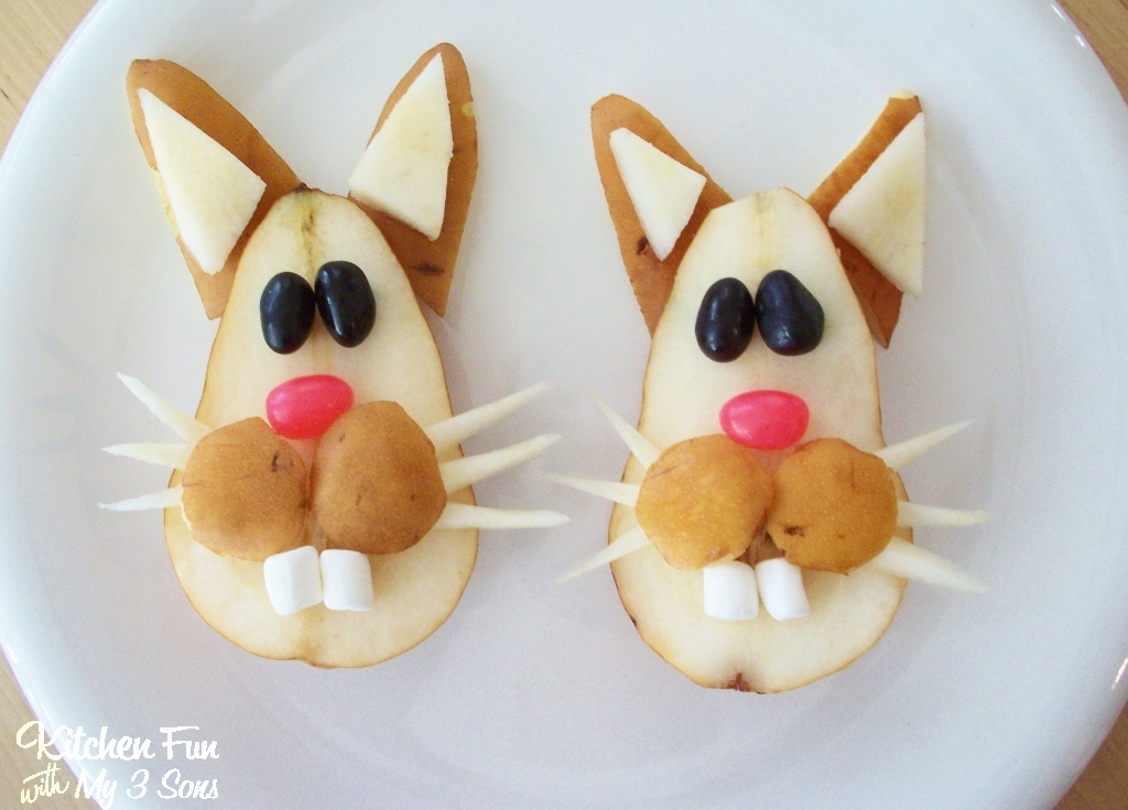 Funny Bunny Pears Kitchen Fun With My 3 Sons