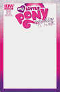 My Little Pony Friendship is Magic #25 Comic Cover Blank Variant