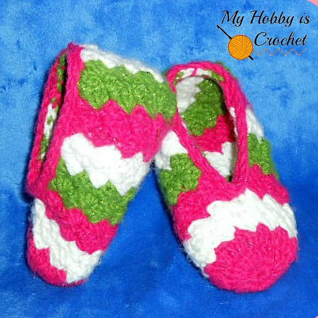 My Hobby Is Crochet: Tip Toe Slippers - Free Crochet Pattern: Written ...