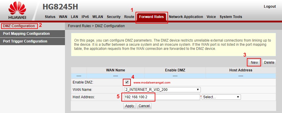 Cara Setting Forwarding Ip Public Indihome