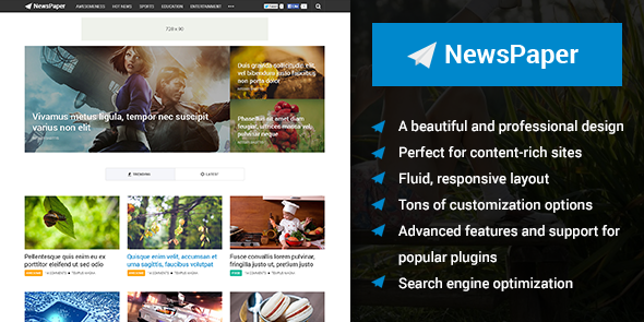 تحميل قالب NEWSPAPER V2.1.7 الإحترافي المدفوع مجانا WORDPRESS THEME 2018 تحميل قالب NEWSPAPER V2.1.7 الإحترافي المدفوع مجانا WORDPRESS THEME 2018