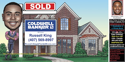 Coldwell Banker Real Estate Agent Caricature Ads