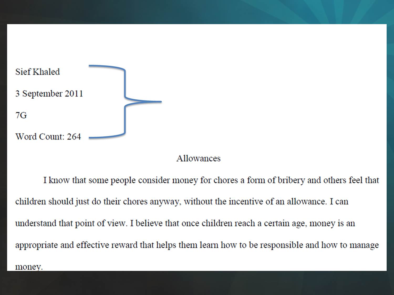 how to write an essay in apa format for college