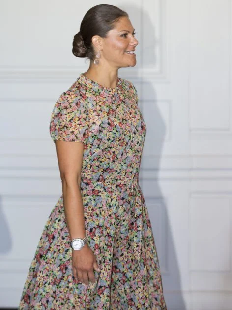 Crown Princess Victoria of Sweden and Prince Daniel of Sweden met with UN Ambassadors from 30 nations during a ceremony at the Royal Palace in Stockholm