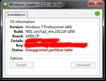 unsupported partition table fix windows loader by daz torrents
