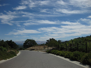 View of the Diablo Range from the top of Foster Road, Los Gatos, California