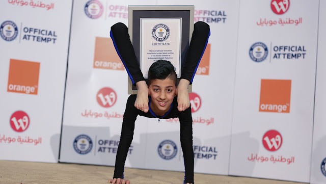 13-year-old Palestinian athlete dubbed ‘Spider-Boy’ breaks contortion world record
