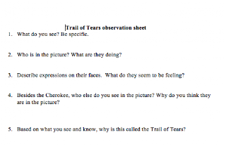 Mrs. Brooks 5th Grade Class : Trail of Tears