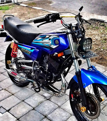 Gambar Motor RX King Biru - Hobi RX-King