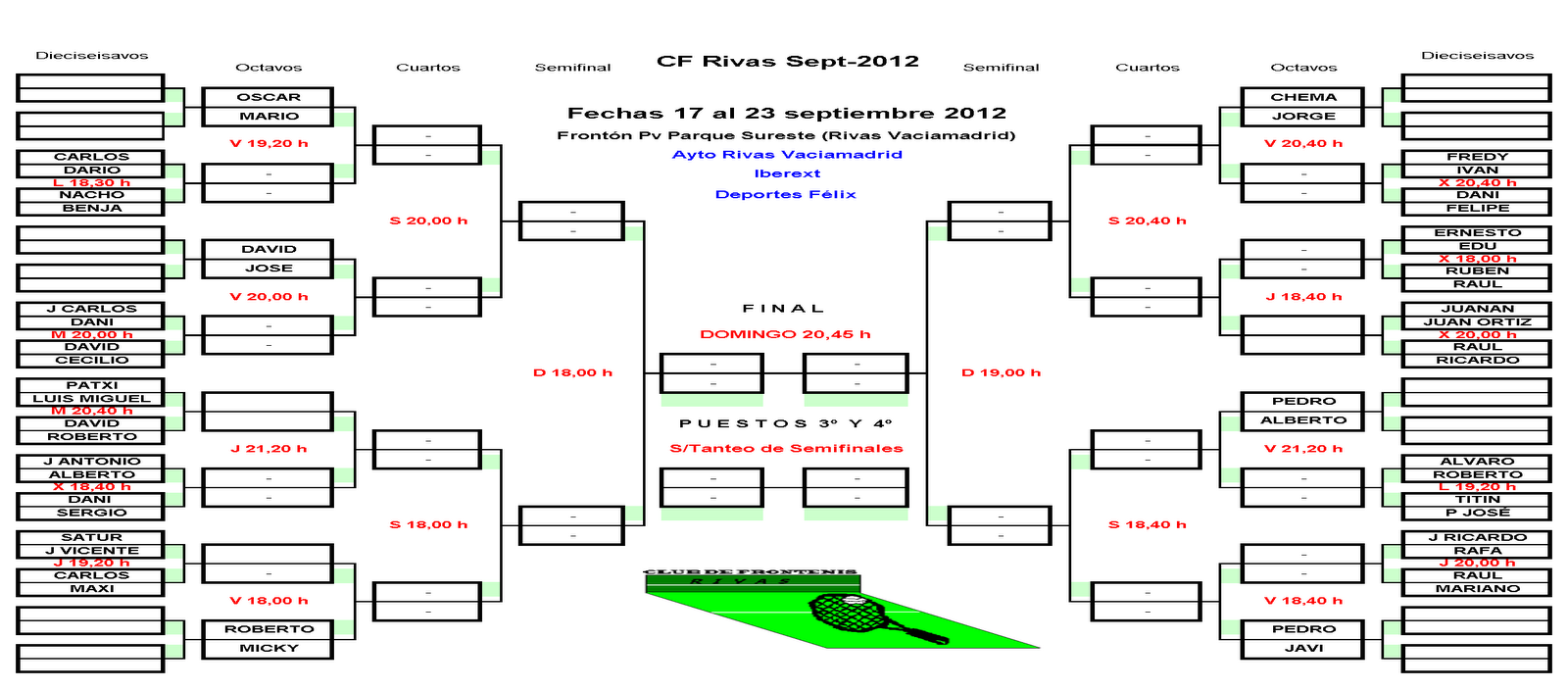 Clubfrontenisrivas C F RIVAS Clubfrontenisrivas C F RIVAS