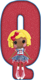 Abecedario Rojo Lalaloopsy. Red Alphabet Lalaloopsy.