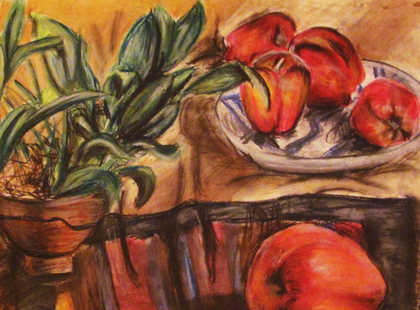 Art Essentials Still Life using Oil Pastels on Paper
