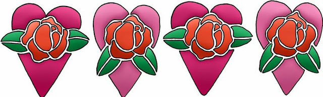 Rosas: Bordes para Scrapbooking de Bodas, Aniversarios o Fiestas de Compromiso.