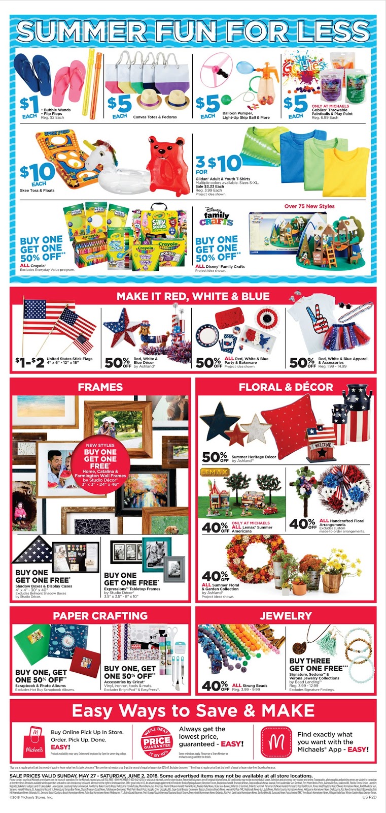 michaels weekly ad may 27 june 2 2018 grocery weekly ads fry s food weekly flyer
