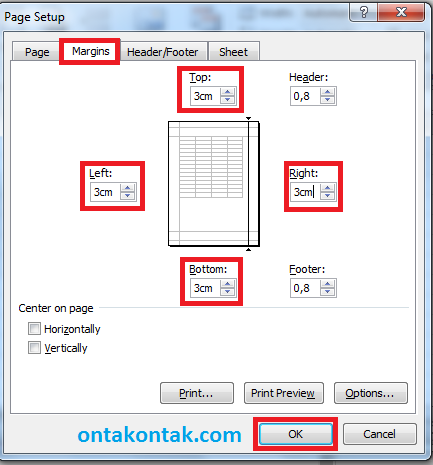 Cara Mengatur Margins Sebelum Print Dokumen Excel - Bang Ontak