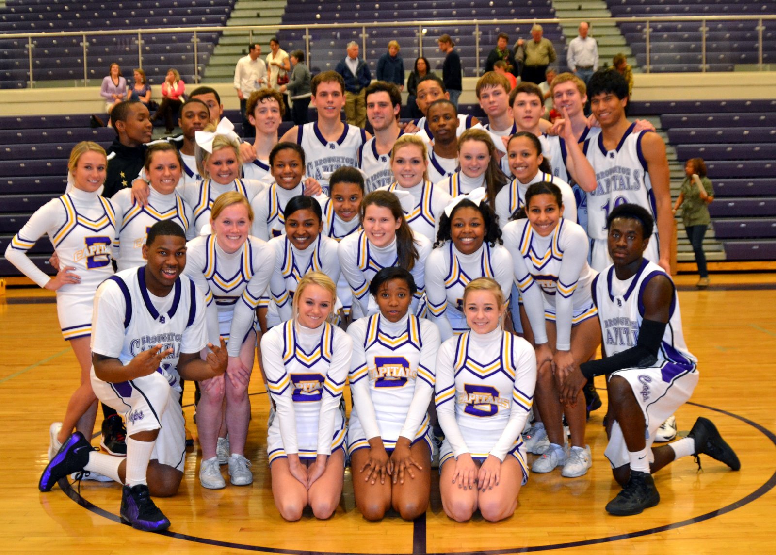 Broughton Varsity Men's Basketball Team & Cheerleaders