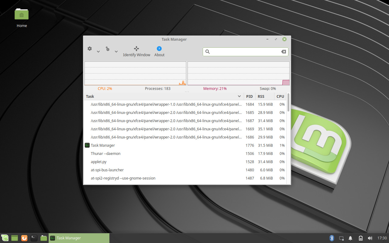 Linux Mint 19 Xfce Edition screenshots