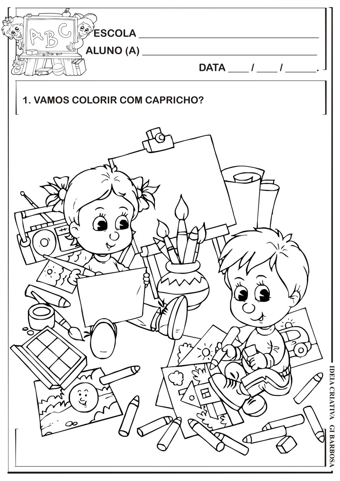 Featured image of post Atividade Para Colorir Volta As Aulas Educa o Infantil Para facilitar separei os melhores 7 links sobre cada tema que voc pode clicar e ser redirecionado