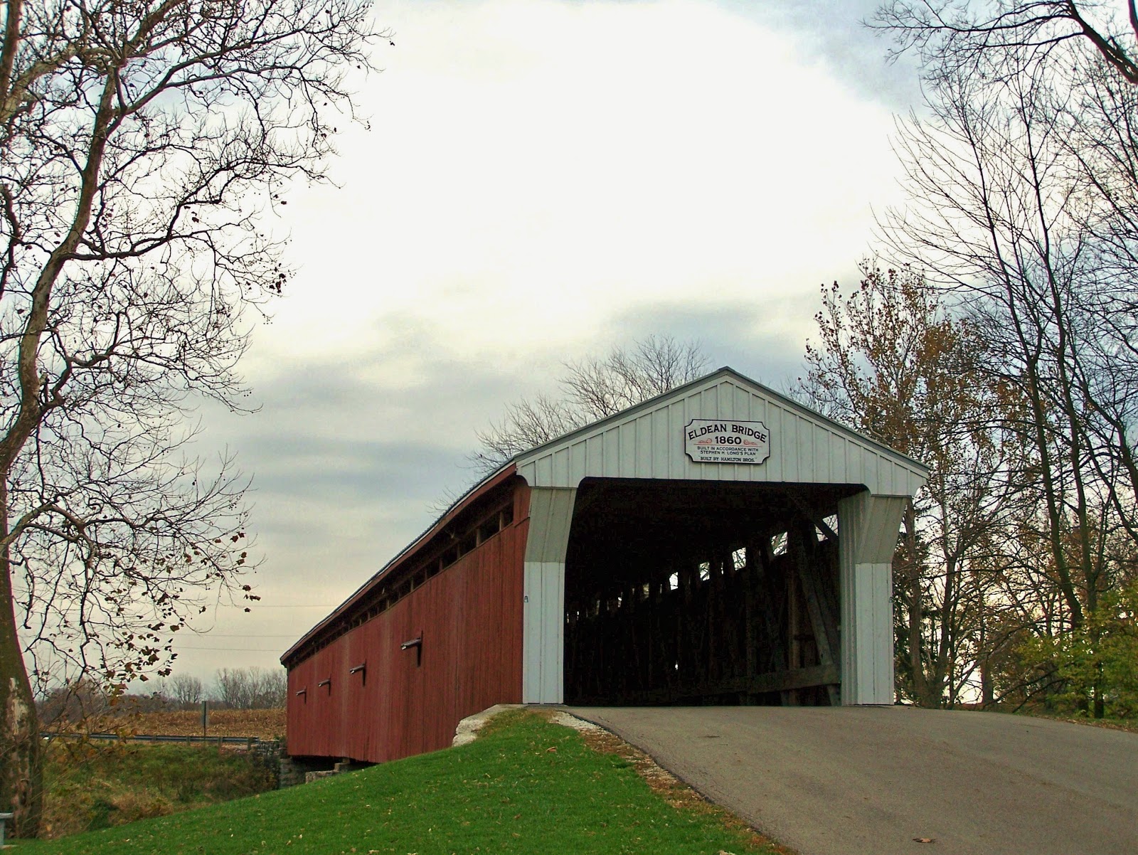 COVERED BRIDGES IN OHIO +: ELDEAN COVERED BRIDGE - TROY, OHIO