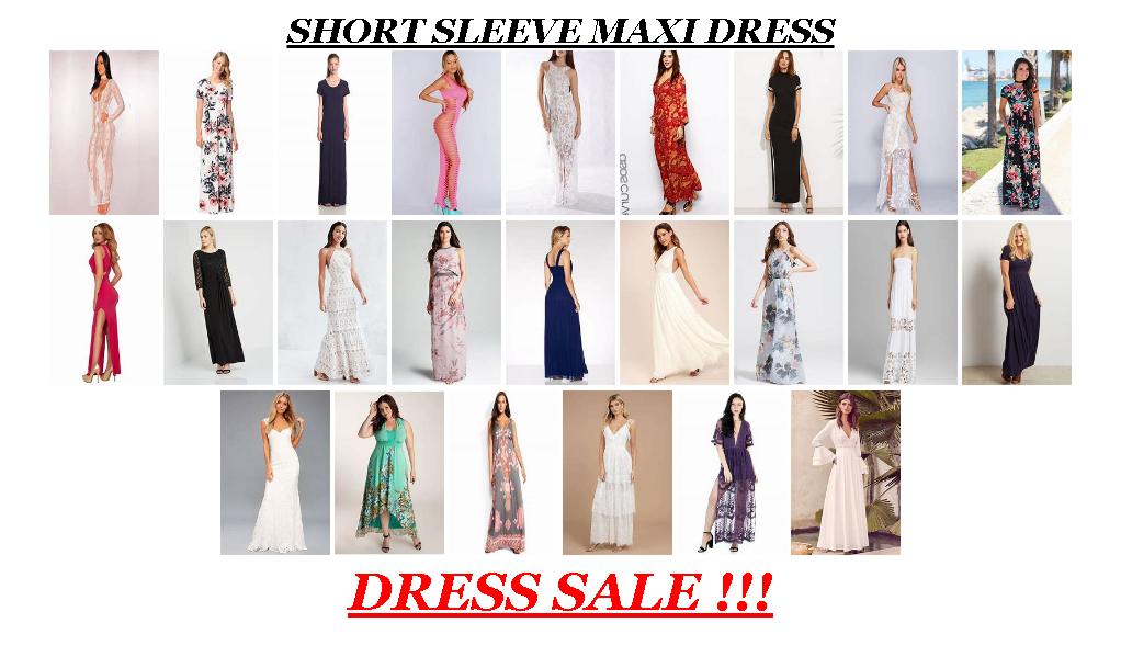 Topshop Dresses Sale - Short Sleeve Maxi Dress