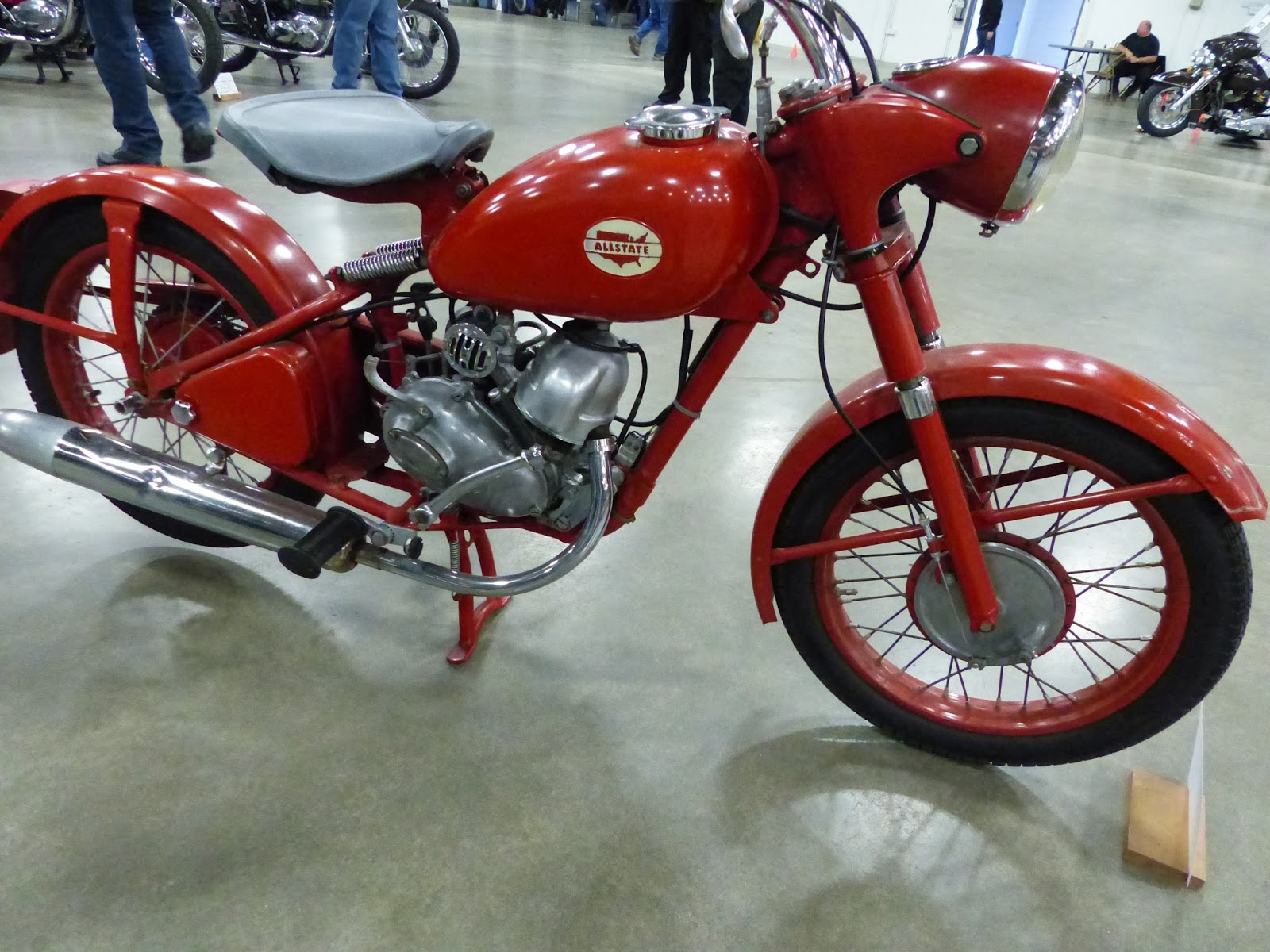 OldMotoDude: 1954 Allstate 125 on display at the 2016 Idaho Vintage