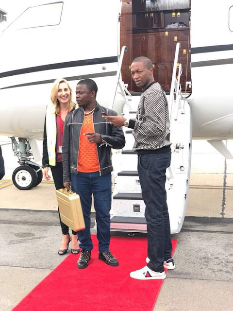  Photos: Prophet Uebert Angel joins Prophet Bushiri on one of his three private jets for a business trip to Malawi