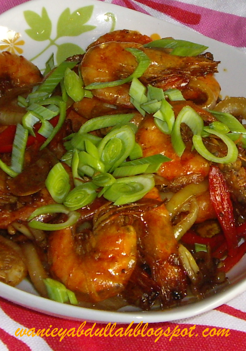 ..Di lesung pecah.. Udang Black Pepper