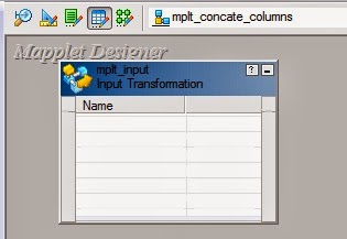 Note: Alternate way to create mapplet input is by click‘Icon’.