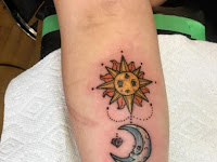 Mandala Sun Moon Star Tattoo