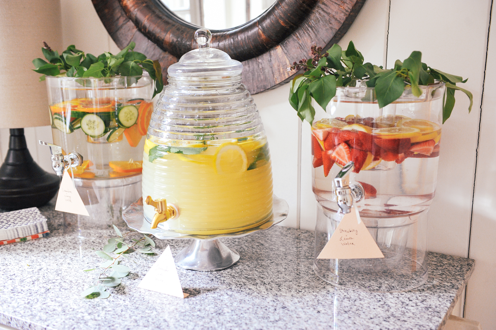 Flora and Fauna 1st Birthday Party Infused Waters