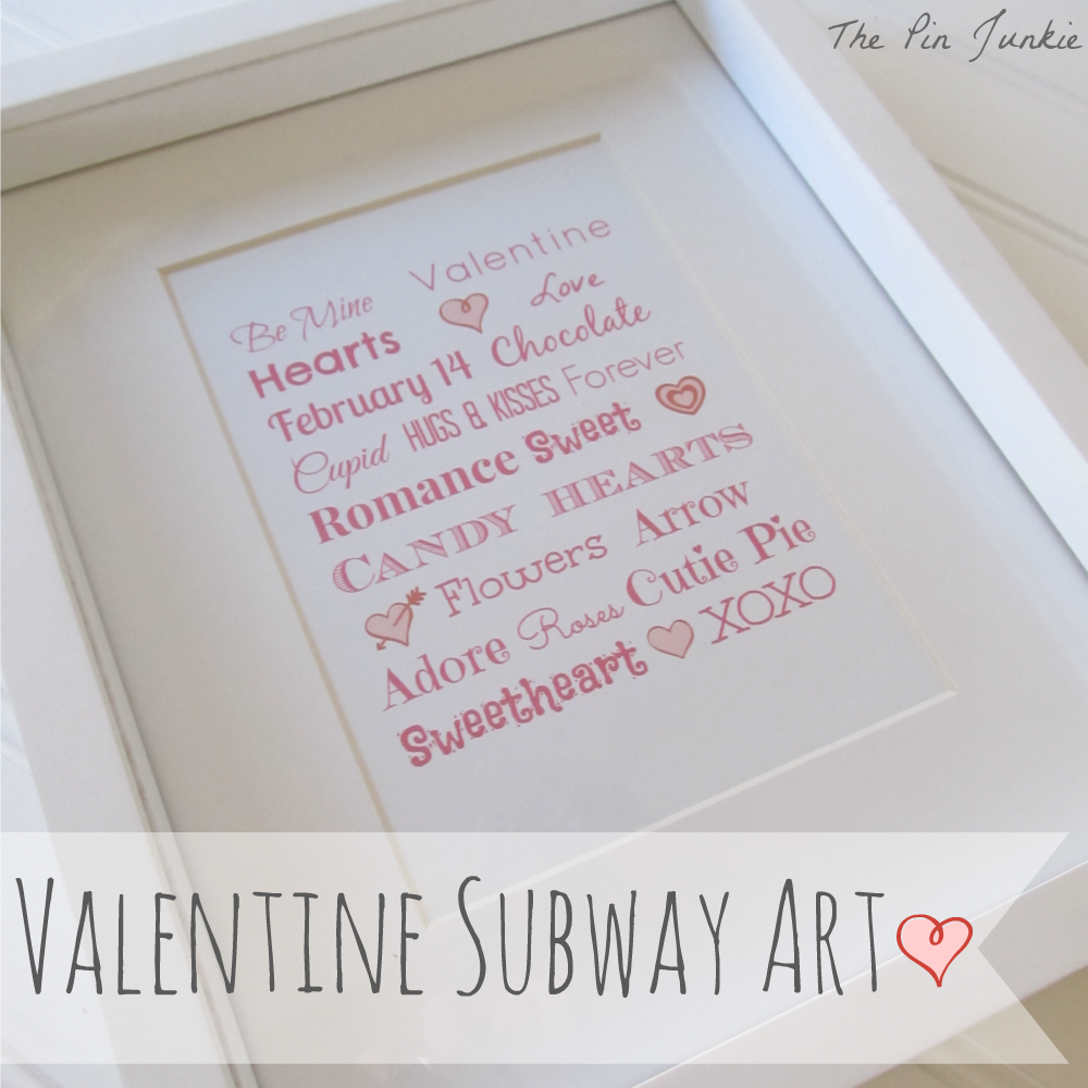 how to make valentine subway art with PicMonkey