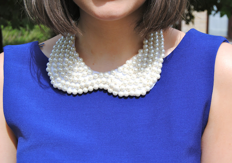 My Outfit // DIY pearl collar necklace