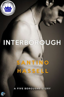 romance novel cover, M/M romance, Interborough by Santino Hassell