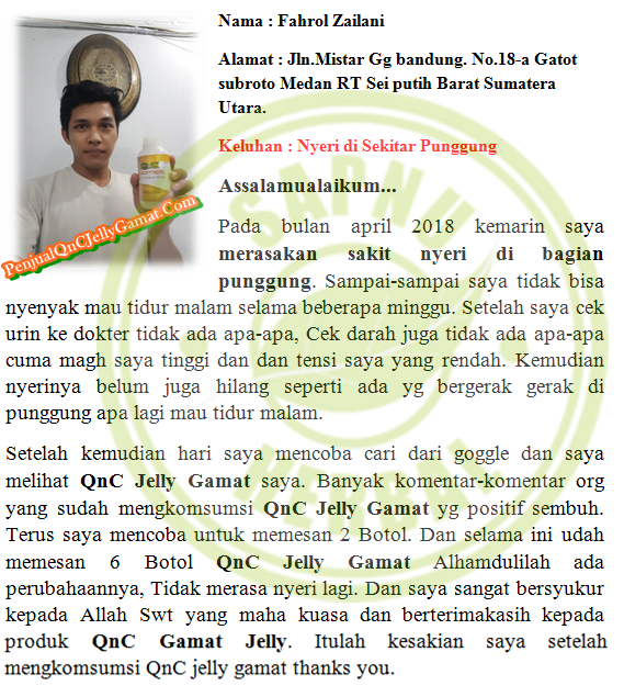 Cara Mengobati Sakit Tulang Belakang Bawah Dekat Tulang Ekor Terbukti Mujarab ~ TESTIMONI JELLY GAMAT QNC Cara Mengobati Sakit Tulang Belakang Bawah Dekat Tulang Ekor Terbukti Mujarab ~ TESTIMONI JELLY GAMAT QNC