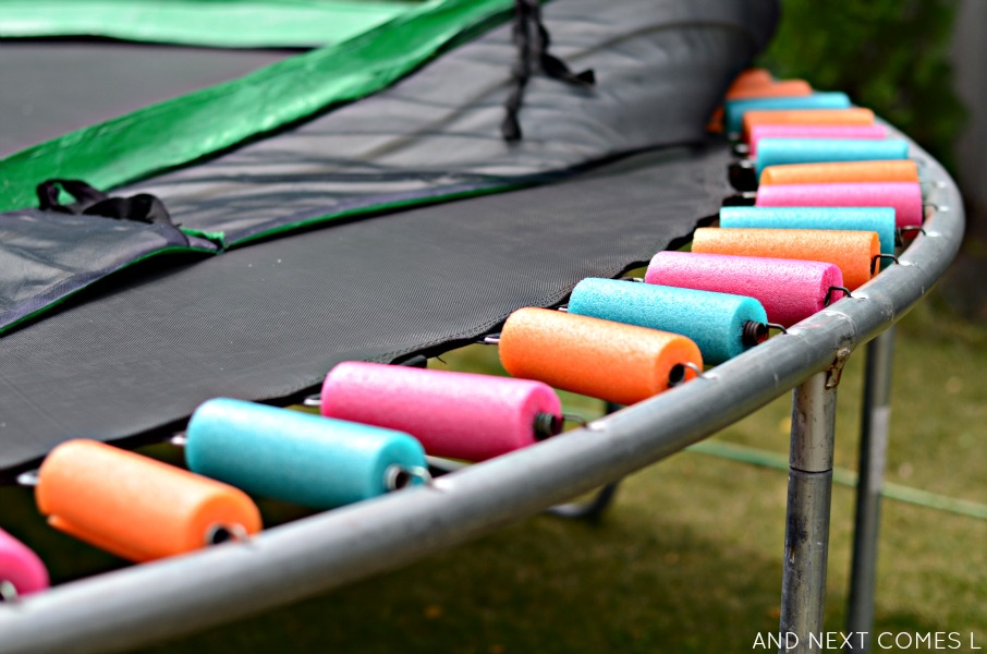 The Best Pool Noodle Trampoline Safety Hack And Next Comes L
