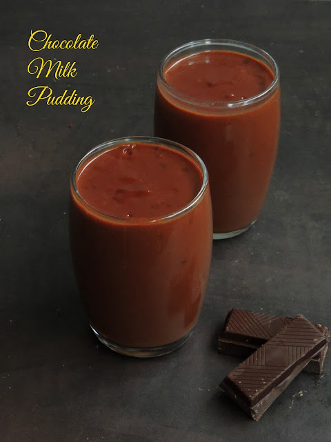 Chocolate milk pudding