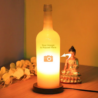 Yellow lamp bottle