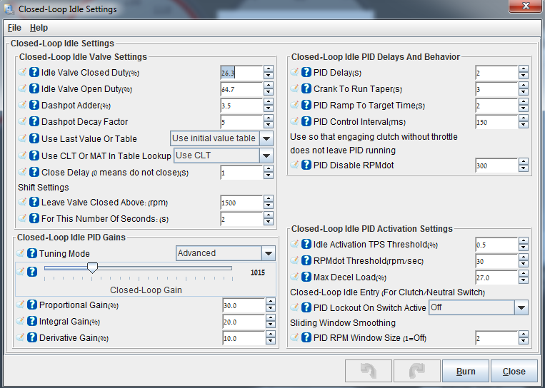 Mega Miata Closed Loop Idle REV 2.1