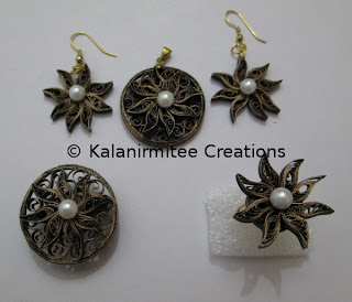 kalanirmitee: Quilled jewellery sets
