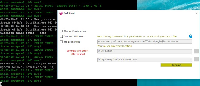 Convert your console CPU/GPU miner into silent mode | Hidden Miner | Minergate Convert your console CPU/GPU miner into silent mode | Hidden Miner | Minergate